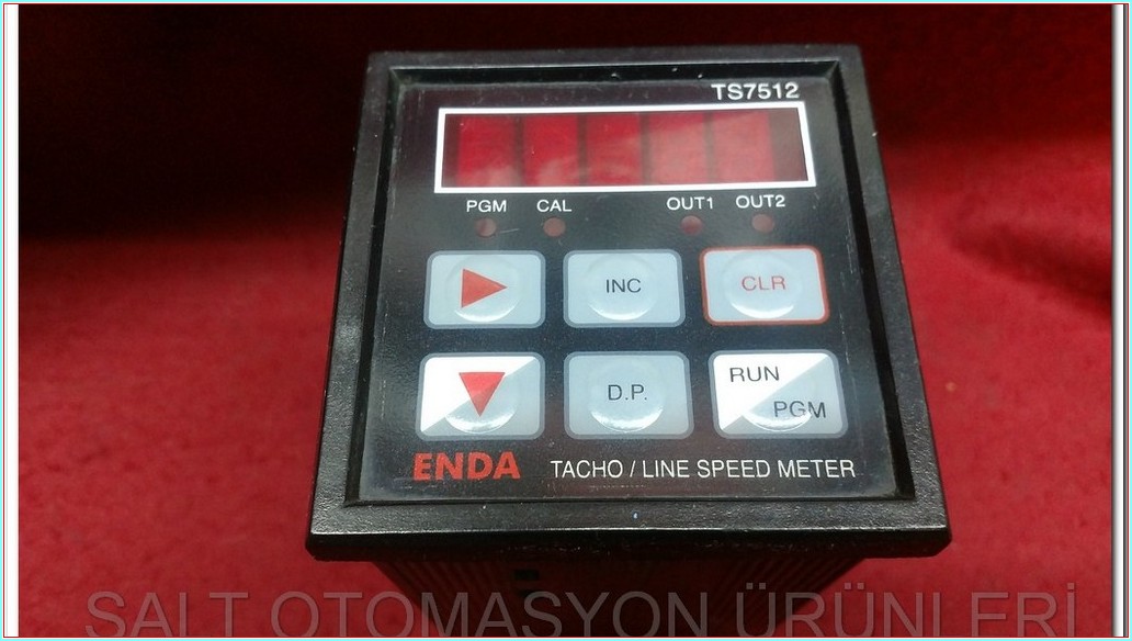 ENDA TS7512 TACHO LINE SPEED METER 5 HANELİ HIZ VE DEVİR SAYICI